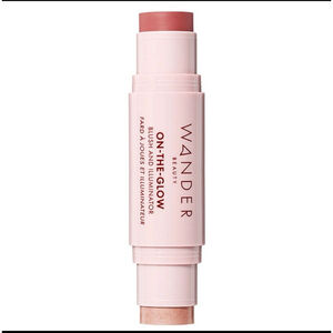 Wander Beauty On-The-Glow Blush & Illuminator Stick Sienna Sunset/Nude Glow NIB